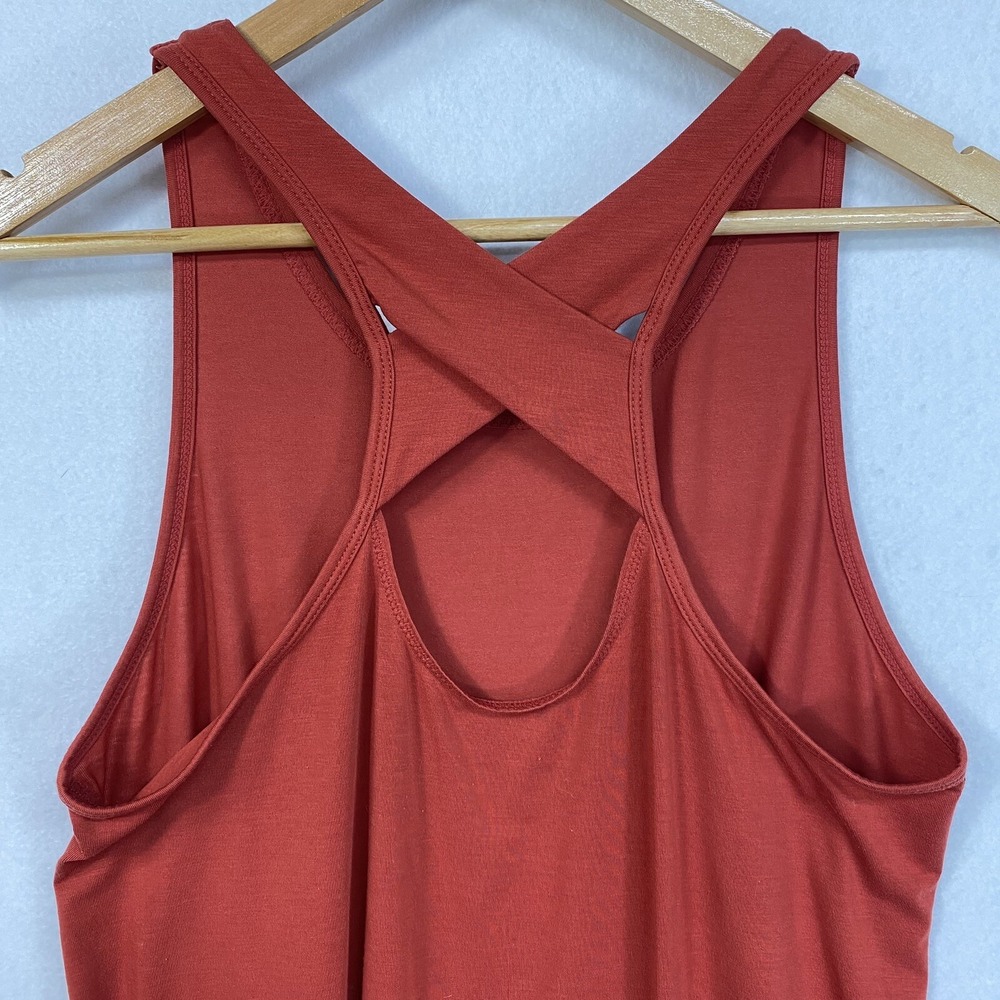 Athleta Yogini Tank Top Active Wear Racerback Women’s Small Red Stretchy